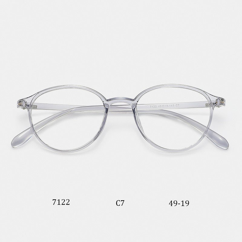 Trendy TR90 Ultra-Light Eyeglass Frames for Women and Men - Anti-Blue Light Glasses with Artistic Design