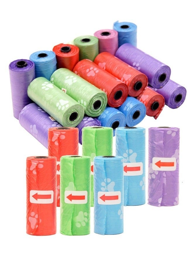 NKX Pack Of 20 Disposable Diaper Bag Refill Rolls Safe And Odour Control - Multicolour - Image 1