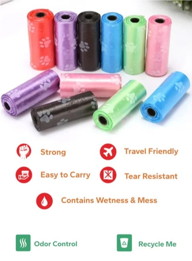 NKX Pack Of 20 Disposable Diaper Bag Refill Rolls Safe And Odour Control - Multicolour - Image 3