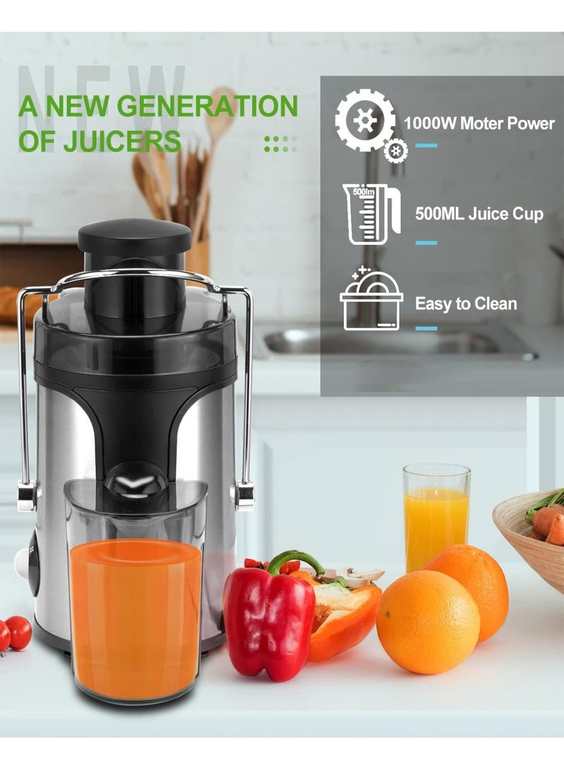 UNICORN Hands-Free Electric Citrus Juicer – 1-Button Stainless Steel Juicer Machine for Orange, Lemon, Lime & Grapefruit, Easy to Clean Citrus Squeezer (Black/Silver) - Image 3