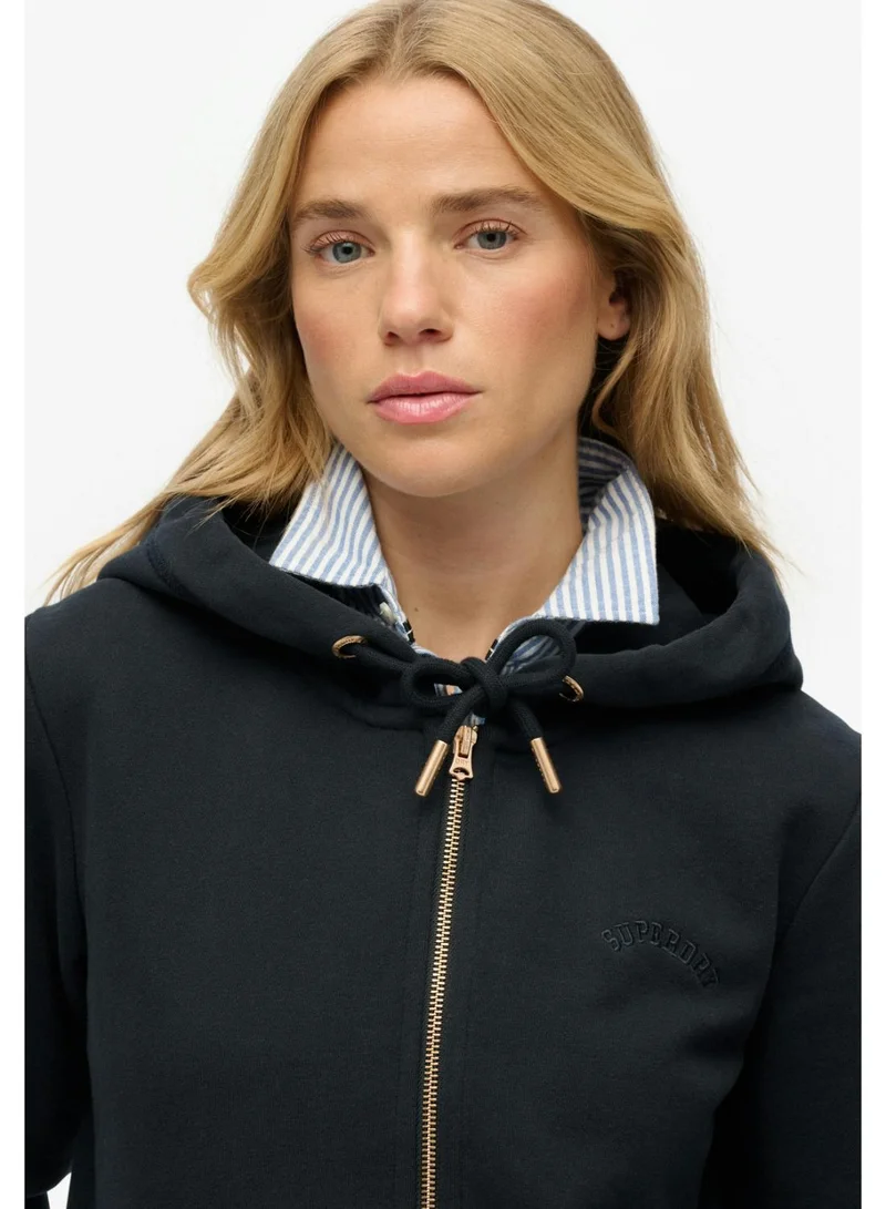 Superdry Essential Logo Zip Hoodie Half Brushed