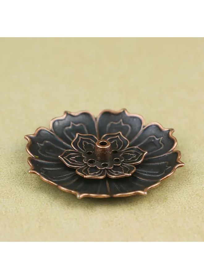 Lotus Incense Burner Zinc Alloy Tibetan Style Incense Holder Feng Shui Wealth Ornament Zen Gift - Image 3