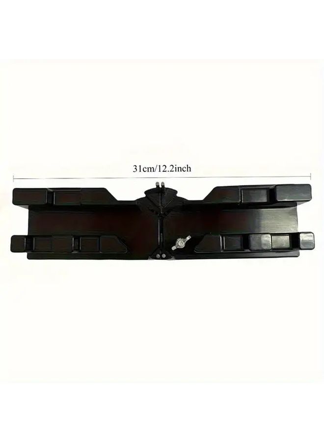 2 In 1 Black Angle Protractor And Angle Finder Tool Precision Cutting Measurement Heavy Duty Construction For Carpentry DIY Projects Plumbing Gardening Professional Home Workshop Ergonomic Grip Sturdy Material Measuring Instrument - Image 3
