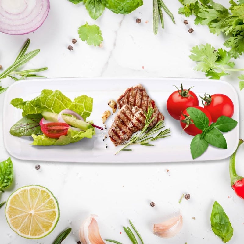 Amscan White Plastic Recyclable Platter  Large 65 x 175 1 Piece  Durable Serveware Ideal for Everyday Use and Any Occasion - Image 3