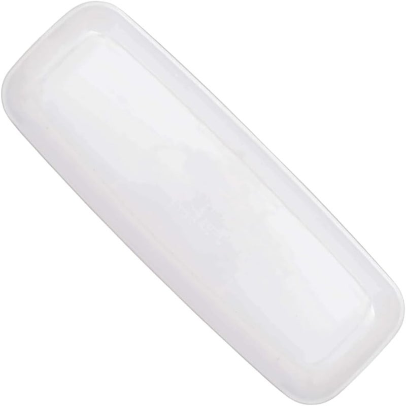 Amscan White Plastic Recyclable Platter  Large 65 x 175 1 Piece  Durable Serveware Ideal for Everyday Use and Any Occasion - Image 1