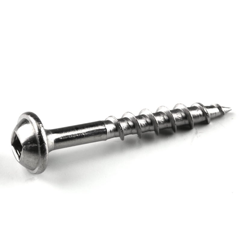 Kreg Kreg SML-C125S5-100 Stainless Steel Pocket-Hole Screws, 1 1/4 Inch, #8 Coarse Thread, Maxi-Loc Head, (100 Count)  - Image 1