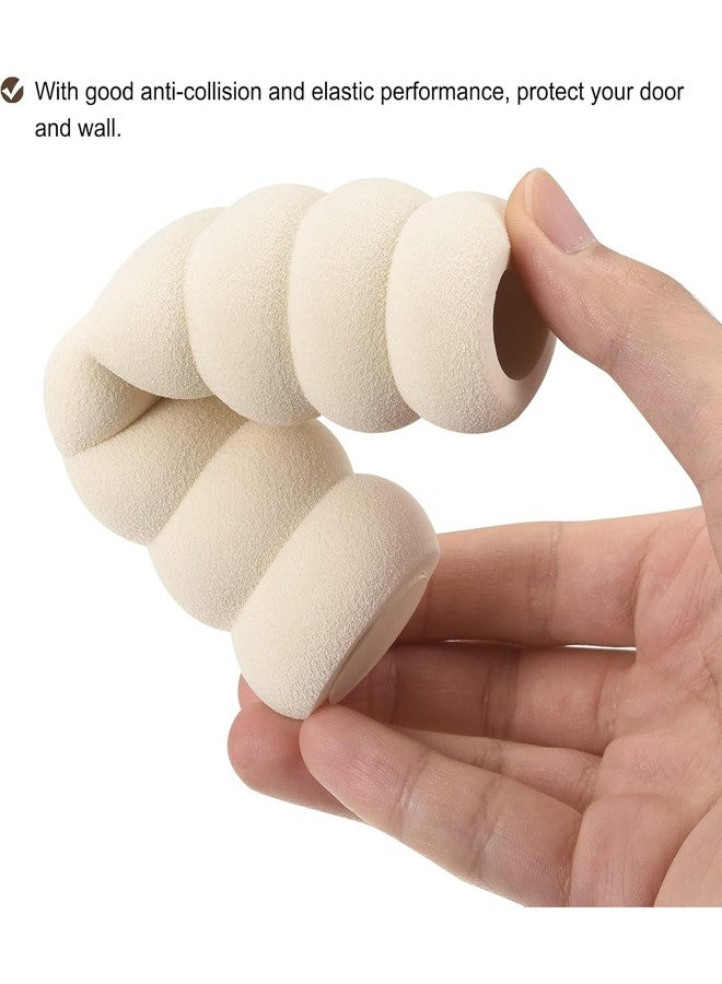 NUDFSY 4 Pcs Door Stopper for People Safety, Safety Products for Home, Door Handle Protector Sponge Spiral Door Handle Buffer Soft and High-Resilience Protective Cover for Restaurants Schools Rooms - Image 4