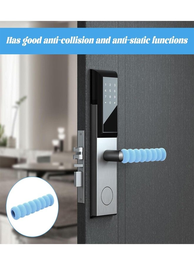 NUDFSY 4 Pcs Door Stopper for People Safety, Safety Products for Home, Door Handle Protector Sponge Spiral Door Handle Buffer Soft and High-Resilience Protective Cover for Restaurants Schools Rooms - Image 3