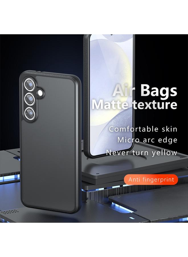 S-TOP Case For Samsung Galaxy S24 FE 5G Armor Precise Hole PC Hybrid TPU Phone Case - Image 2