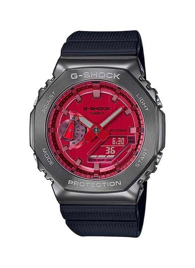 G-SHOCK ساعة كاسيو للرجال انالوج رقمية مقاومة للماء GM-2100B-4ADR سوداء  - Image 1