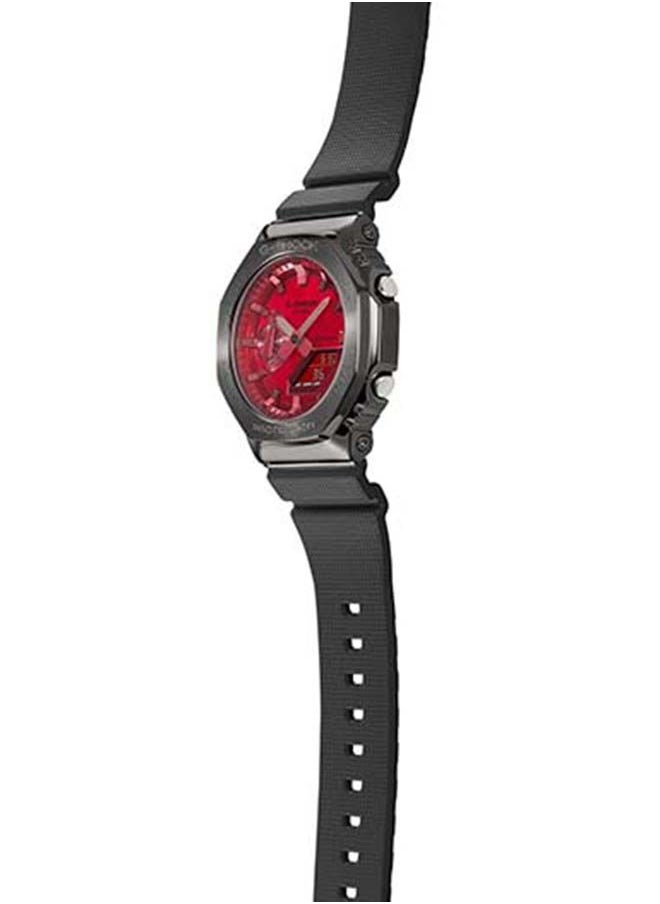 G-SHOCK ساعة كاسيو للرجال انالوج رقمية مقاومة للماء GM-2100B-4ADR سوداء  - Image 3