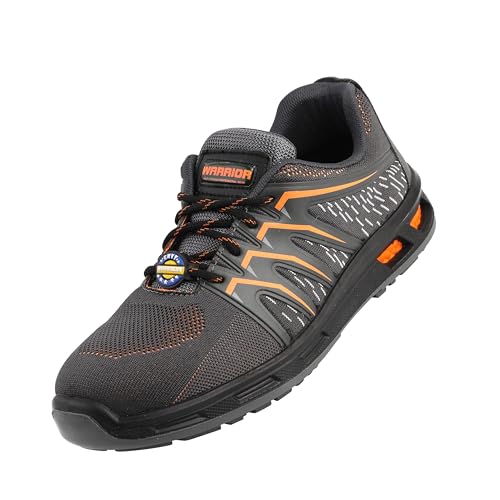 Liberty Warrior 3004-28 Safety Shoes for Men, Genuine Leather, Light Weight, Fibre Glass Toe, Industrial shoes for Men, Orange, Size-10UK - Image 5