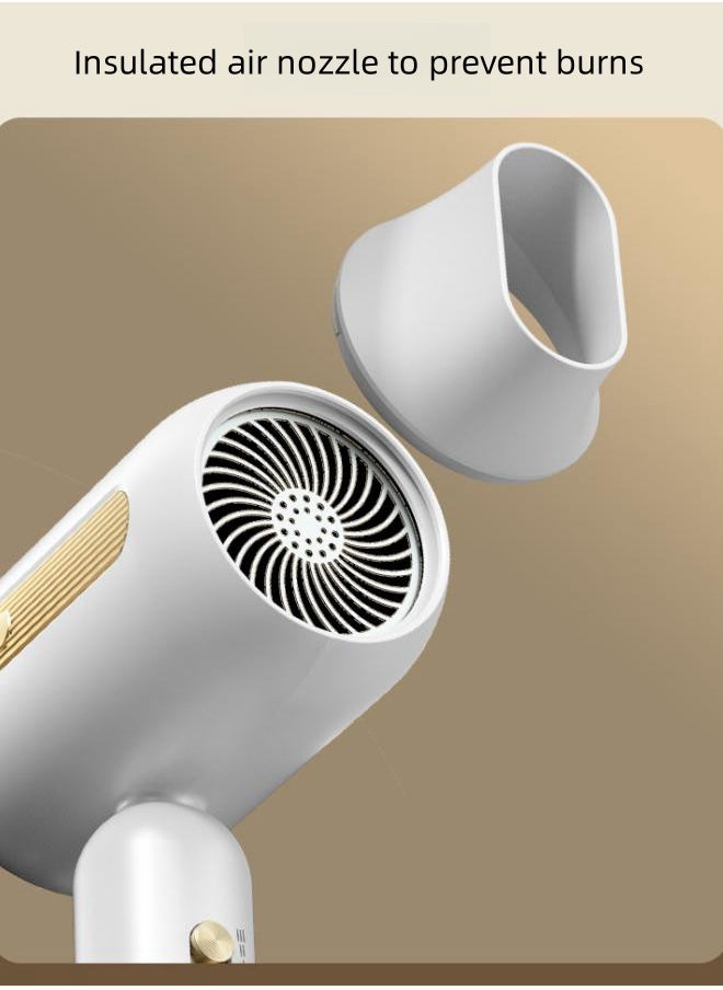 WAOKN - Professional Ionic Hair Dryer, Powerful 1900W Fast Drying Low Noise Blow Dryer with Ionic hair dryer Quick-drying hair dryer Mute hair dryer hair dryer Portable hair dryer Silent Dry hair quickly - Image 1