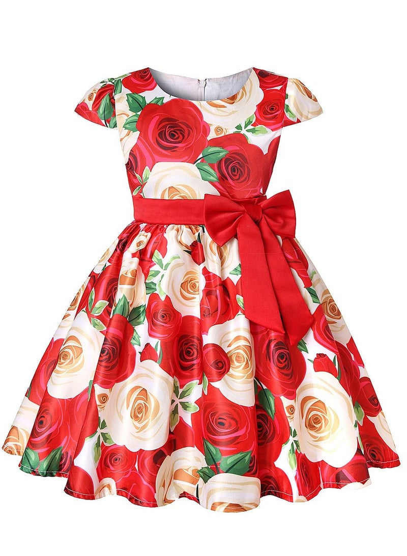 Loquat Girl princess dress Red - Image 1