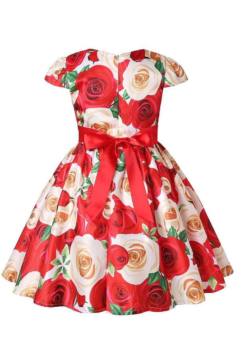Loquat Girl princess dress Red - Image 2