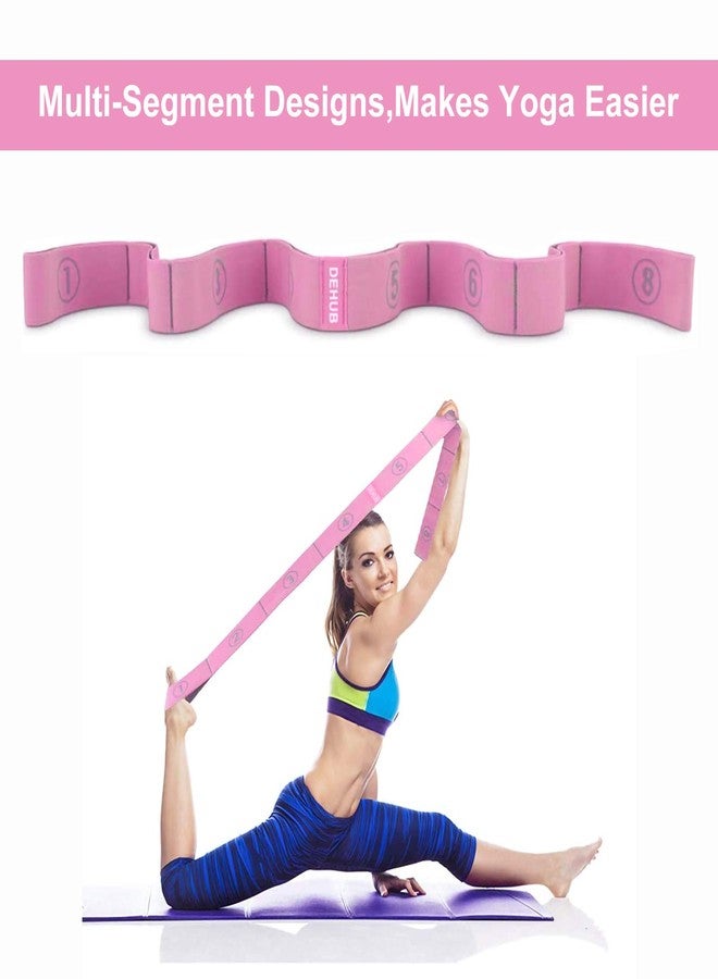 DEHUB Stretch Strap, Elastic Yoga Stretching Strap, Multi-Loop for Physical Therapy, Pilates, Yoga, Dance & Gymnastics Exercise and Flexible Pilates Stretch Band - Image 2