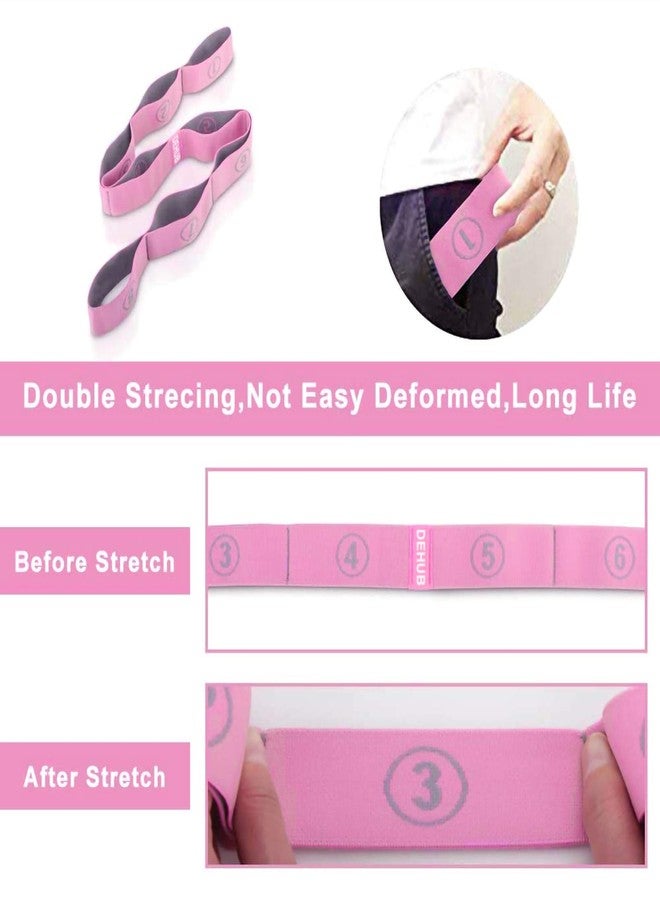 DEHUB Stretch Strap, Elastic Yoga Stretching Strap, Multi-Loop for Physical Therapy, Pilates, Yoga, Dance & Gymnastics Exercise and Flexible Pilates Stretch Band - Image 5