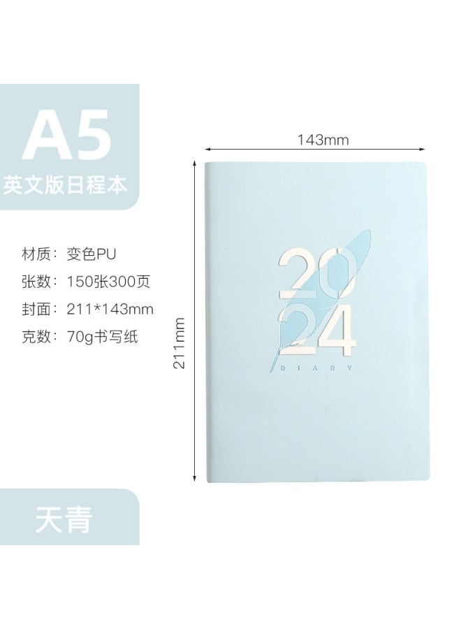 QUICK English Day Book 365 Days Daily Plan Book Spanish Time Management Notebook - Image 1