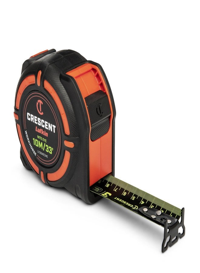 Crescent Lufkin 10 Meter / 35 Ft. Ft. Workhorse NITE Eye Tape Measure | L1135NECME Black - Image 4