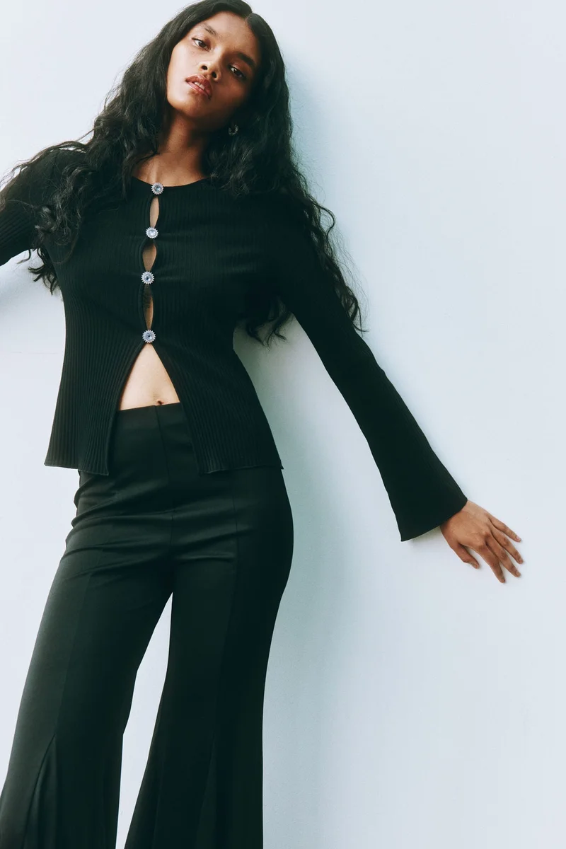 H&M Button-detail top