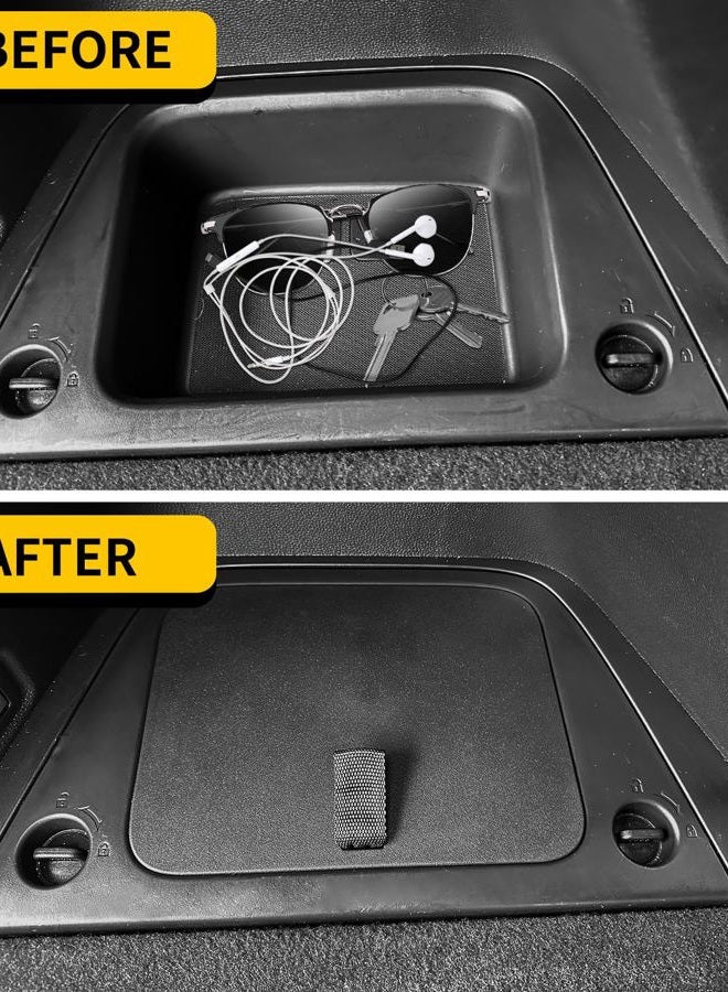 Maxzina Rear Trunk Organizer Cover Compatible with 2023 2024 2025 Honda Pilot Trunk Organizer Storage Bin Lid Left Driver Trunk Side Storage Box Cover Protector Black 7&8 Seats Pilot Accessories - Image 2