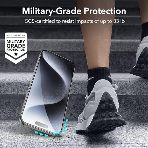 OpenTech® Military-Grade Tempered Glass Screen Protector Compatible for iPhone 17 Pro Max with Edge to Edge Coverage - Case Friendly, Anti-scratch and Bubble free installation kit (6.9 Inches) - Image 3