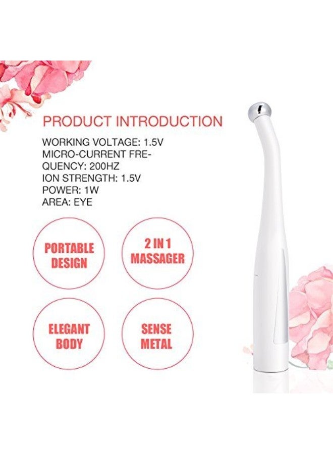 klarako Electric Eye Massager Vibration Ionic Heated Eye Massage Pen Remove Eye Bags, Eye Dark Circles, Eye Treatment Massage Device  - Image 5