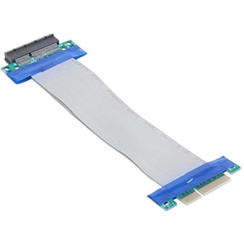 cablecc PCI-E Express 8X to 8X Male to Female Slot Riser Extender Card Ribbon Flexible Cable 20cm