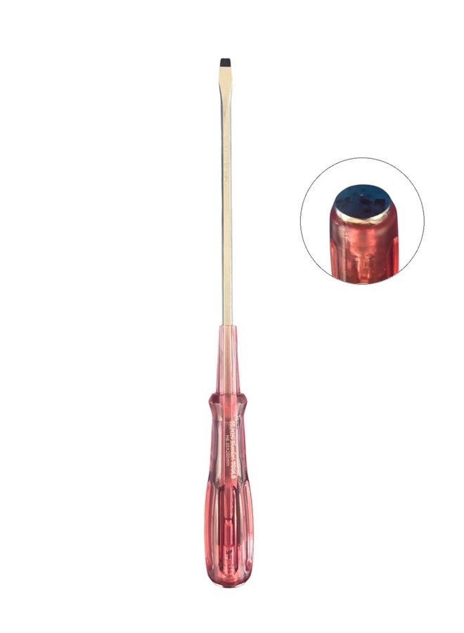 Jon Bhandari Tools 200mm Hammering Screwdriver with Striking Head – Heavy Duty Flat Head Screwdriver with Chrome Vanadium Steel Shaft & Shockproof Handle for Home, Electrical, DIY & Professional Use - Image 2