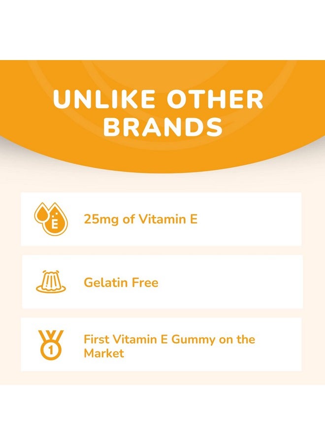 LUNAKAI - Vitamin E Gummies With Vitamin C 250 Mg 1000 Iu Natural Vit E Plus C Supplements Nongmo No Corn Syrup Vegan All Natural Vitamina E Gummy For Eye & Skin Health - Image 1
