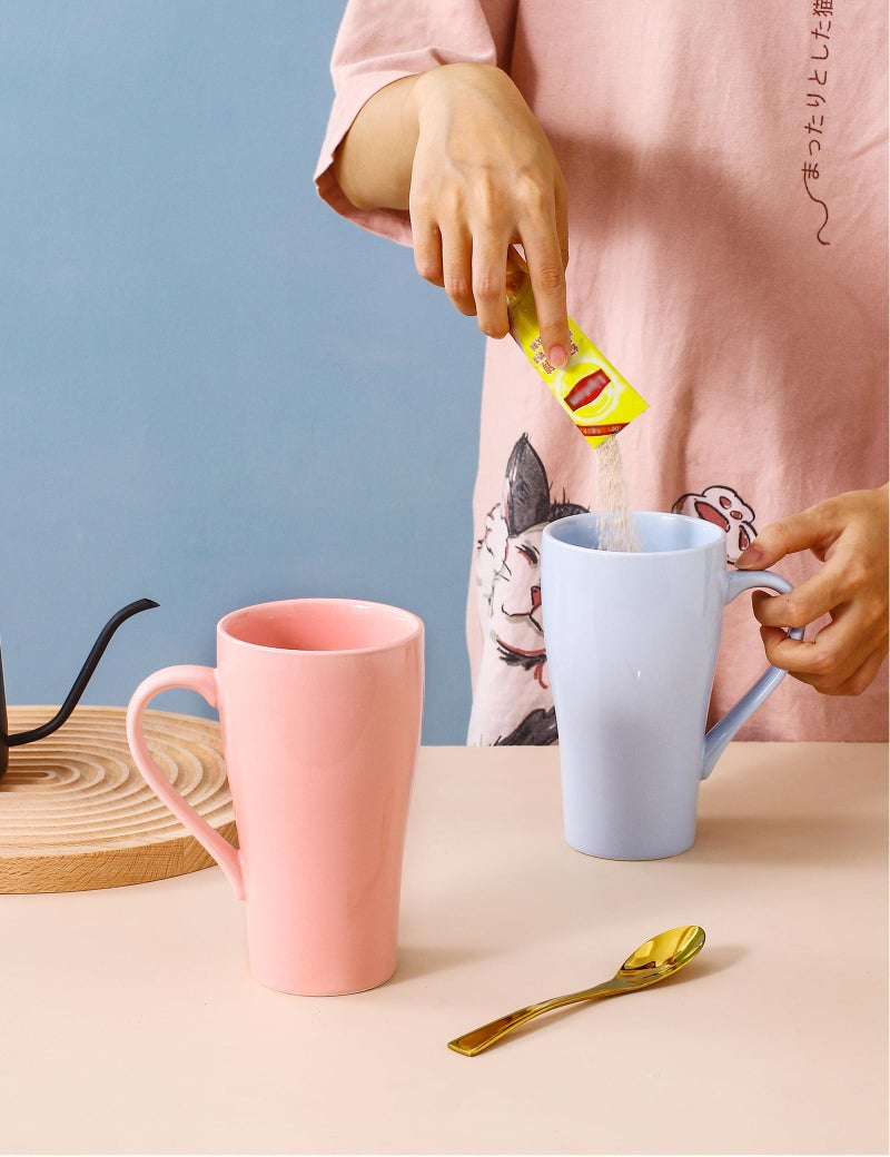 ARRADEN Tea Cup with Infuser and Lid, 18oz Large Steeper Mug, Ceramic Tea Infuser Mug with Silicone Lid, Teacup for Home, Office, Dishwasher & Microwave Safe (Lilac) - Image 5