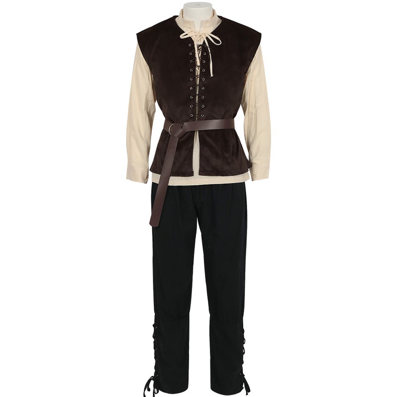 Medieval Gothic Victorian Jacket – Unisex Polyester Cosplay Suit for Ages 18-24 - Image 3