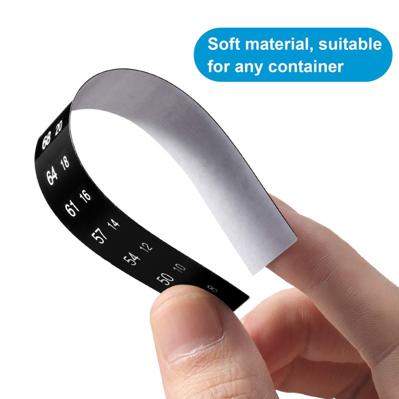 Zonon 24 Pieces Stick on Thermometer Strip for Brewing Temperature Sticker Decal Crystal Numbers Adhesive Thermometer Strip 46-93 °F (8-34 °C) Digital Display Sticker for Wine Beer Aquariums  - Image 4