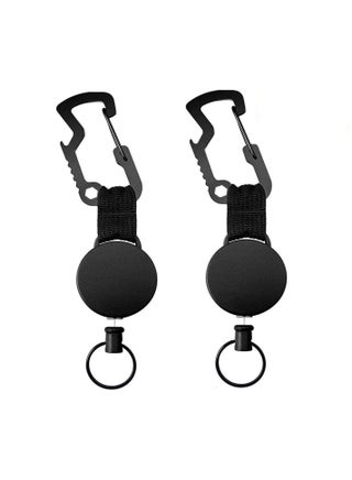 2 Pieces Retractable Keyring Heavy-Duty Key Chain Black Extendable Key Chain Retractable Badge Holder Reel Key Lanyard Reel Key Chain Retractable Badge Holder - pzsku/ZD0C16A6CA2D57B0F07D5Z/45/_/1723107319/83ebff7a-f72b-4ae8-bd13-39e89696c19d