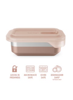 Bentgo Microsteel Heat And Eat Container Microwave - Safe , Sustainable And Reusable Stainless Steel Food Storage Container With Airtight Lid For Eco - Friendly Meal Prepping (Snack Size2 Cups)  - Image 4
