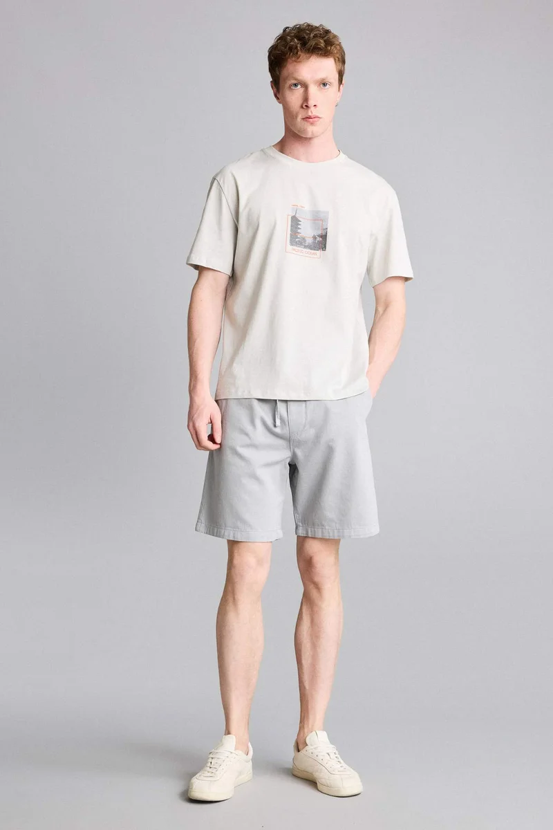 DeFacto Regular Fit Printed Short Sleeve T-Shirt