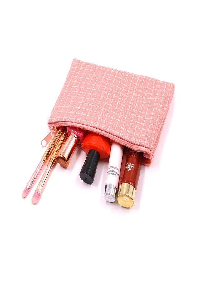 Ayaha Set of 3 Cosmetic Pouch Makeup Pouch Vanity Pouch Travel Organizer Toiletry Pouch for Women Zippered Pouch Set, Large, Medium, Small Makeup Bag (Pink) - Image 5