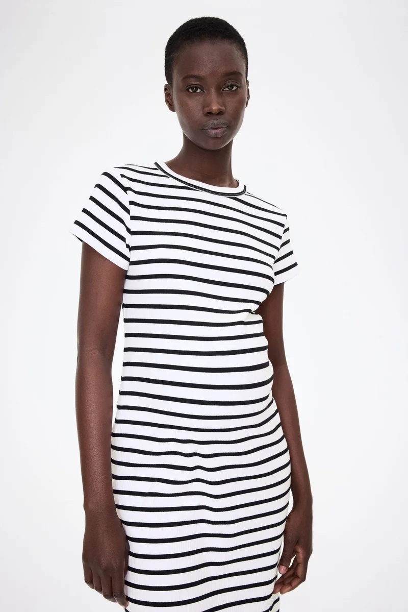 H&M MAMA Ribbed T-shirt dress