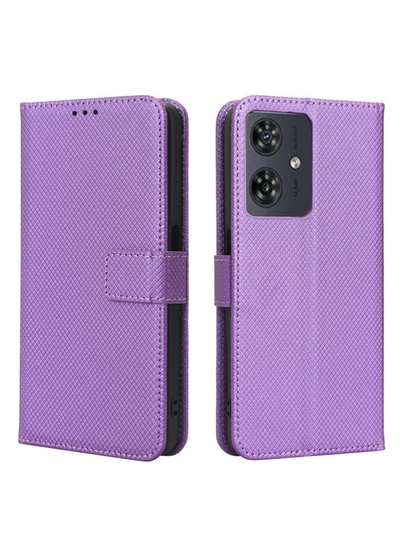 Motorola G54 5G Phone Case Cover with Full Body Camera Len Protector PU Leather Wallet Card Holder Shockproof Protective Back Cover with Release Hand Phone Holder Daily Video Kickstand  - Image 1