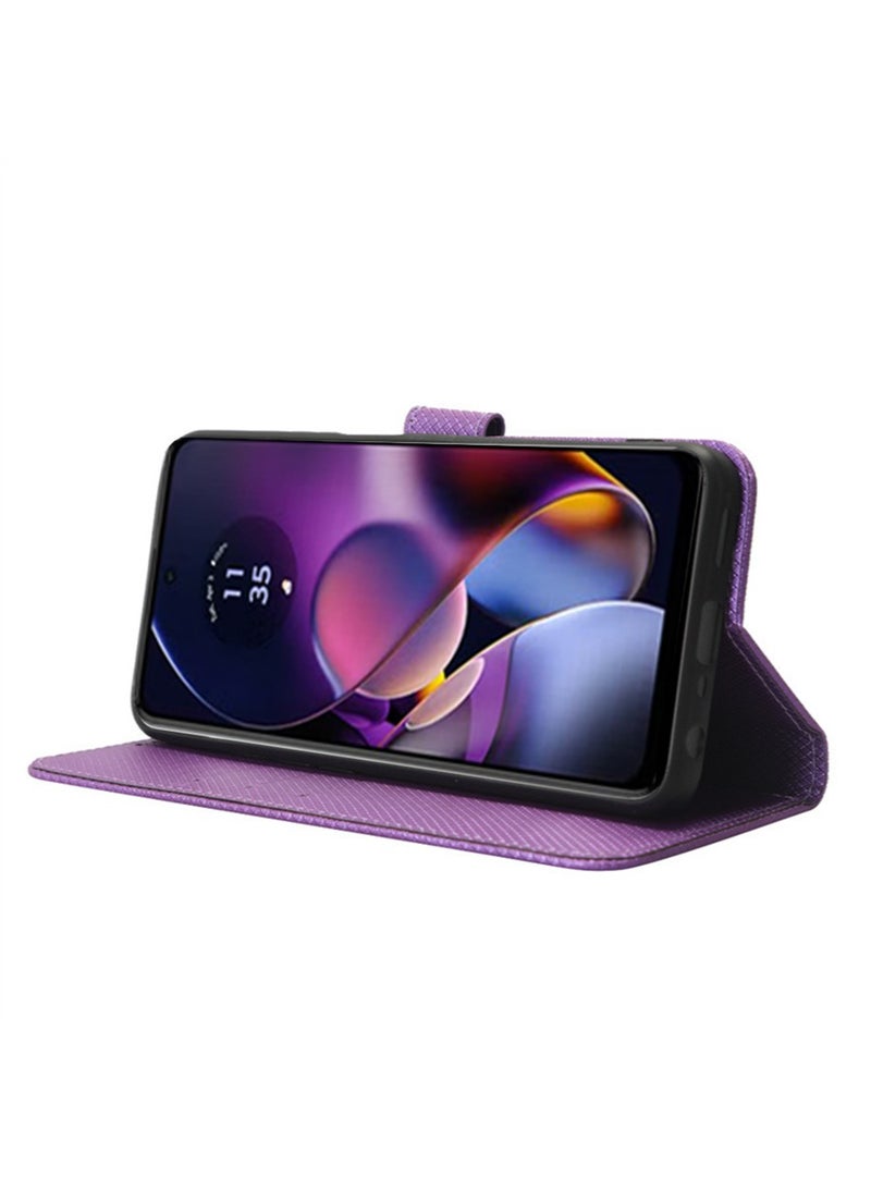 Motorola G54 5G Phone Case Cover with Full Body Camera Len Protector PU Leather Wallet Card Holder Shockproof Protective Back Cover with Release Hand Phone Holder Daily Video Kickstand  - Image 3