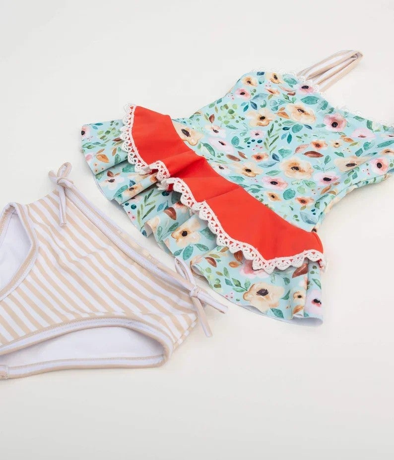 Bluejw Kids Swimsuit  Cute Cartoon Print Bathing Suit for Beach and Pool - Image 4