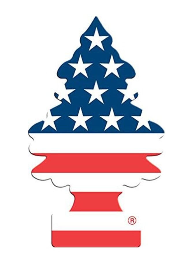 Little Trees 3 Pcs Hanging Paper Card Air Freshener USA Flag, Vanillarama  - Image 2