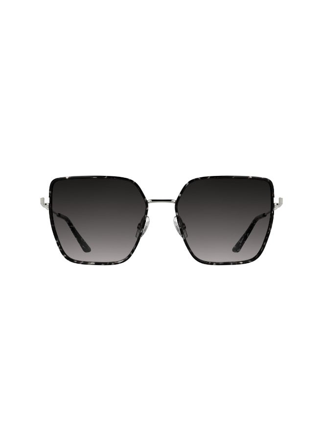 CALVIN KLEIN نظارات شمسية معدنية كاملة الإطار من كالفن كلاين CK25111S 5717 (025) رمادي هافانا - Image 1