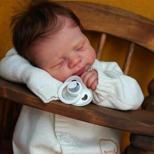 Anano Reborn Baby Dolls Boy 18 in Realistic Baby Doll Lifelike Newborn Babies Real Life Babys Reborn Dolls Cloth Body with Accessories - Image 1