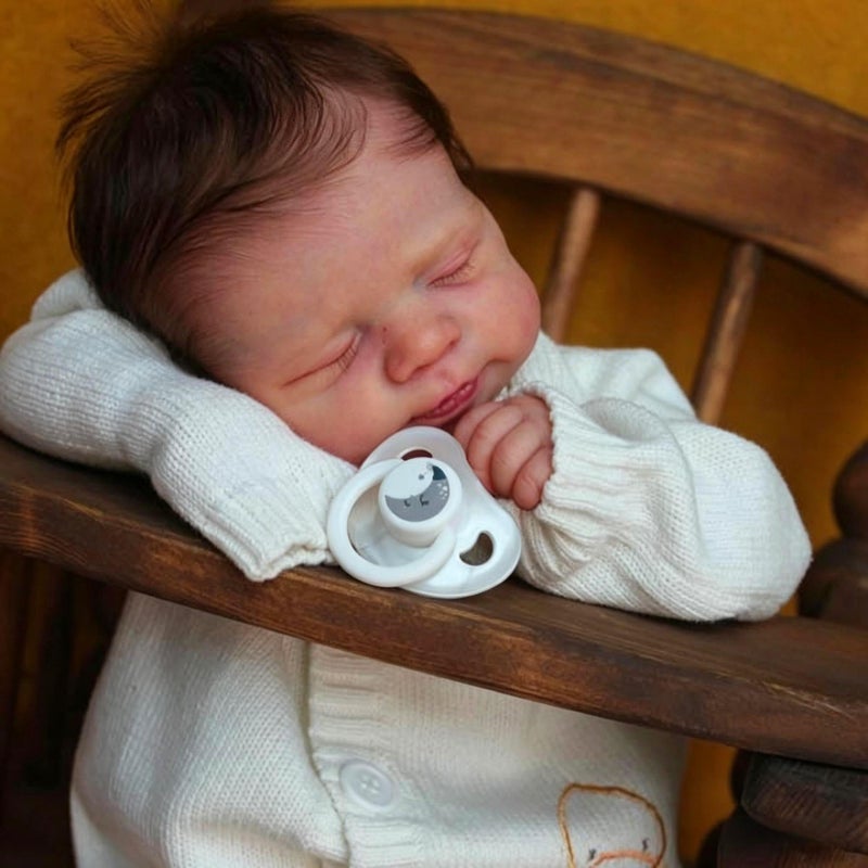 Anano Reborn Baby Dolls Boy 18 in Realistic Baby Doll Lifelike Newborn Babies Real Life Babys Reborn Dolls Cloth Body with Accessories - Image 3