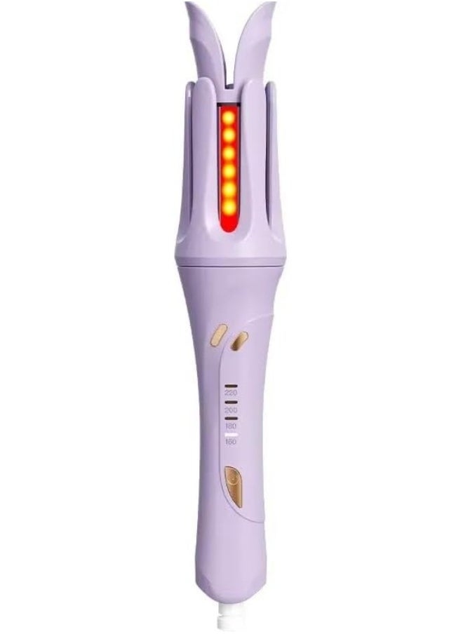 SAFENHAND Automatic Hair Curling Iron, 32mm Barrel, LED Display, 4 Temperature Settings 160-220°C, 2-Way Rotation (PINK)