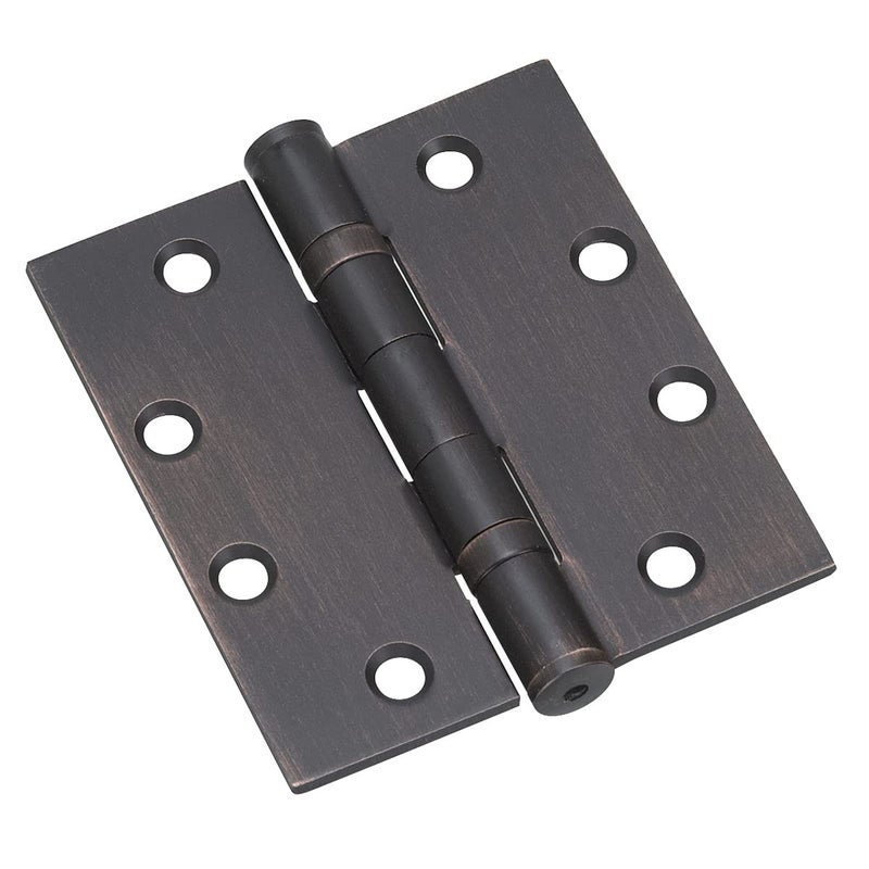 Onward Richelieu 4823Orbb Onward (3-Pack) 4 1/2-Inch (114 Mm) Full Mortise Ball Bearing Butt Hinge Square Corner Oil-Rubbed Bronze Finish - Image 1
