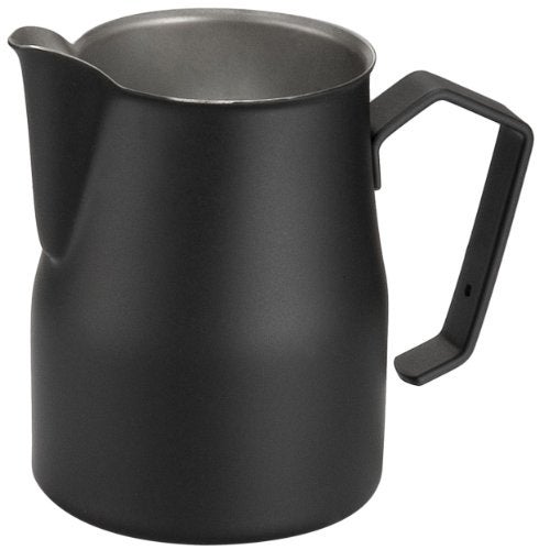 Motta Stainless Steel Professional Milk Pitcher/Jugs, 17 Fluid Ounce, Black - Image 2
