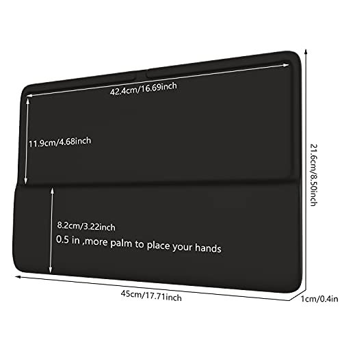 HONKID Keyboard Wrist Rest for Magic Keyboard 2 with Numeric Keypad(MQ052LL/A, A1843) and Magic Keyboard with Touch ID(‎MK2C3LL/A), Slim Keyboard Wrist Rest Relieve Pain & Fatigue - Image 5