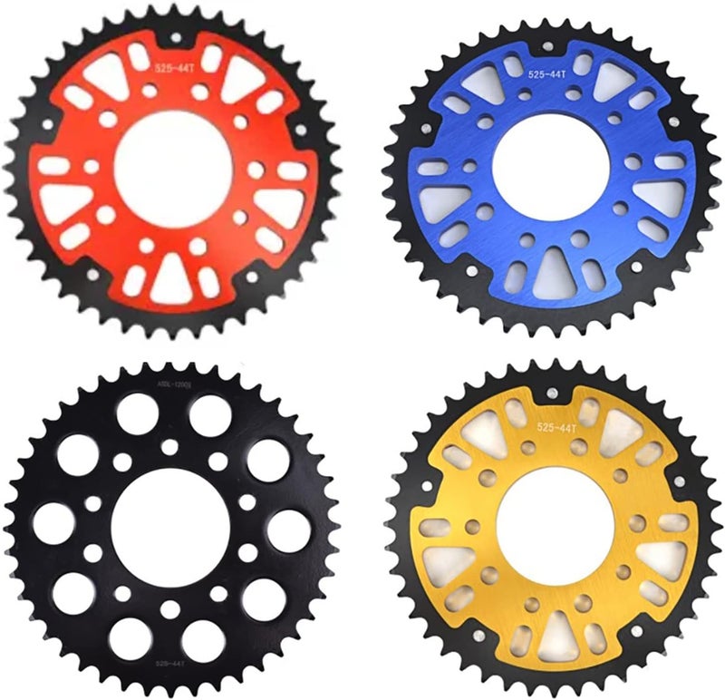 QASULER 525 44T Motorcycle Rear Sprocket - Image 3